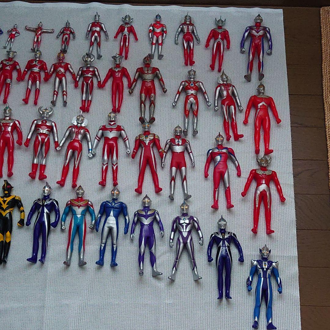ウルトラマン(隊員、怪獣含)&仮面ライダー他戦隊ものソフビ フィギュア