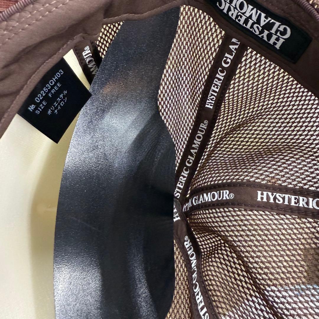 HYSTERIC GLAMOUR ヒステリックグラマー メッシュキャップ 茶