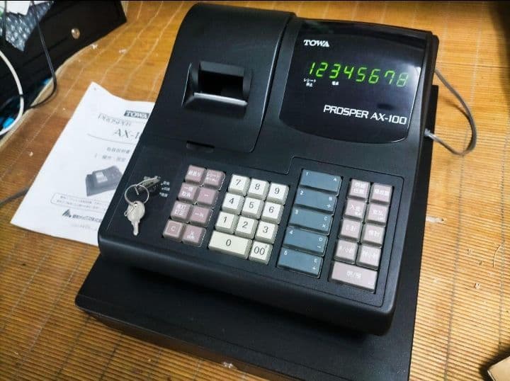 TOWAレジスター　AX-100　中古品　人気機種感熱紙　送料無料　992211