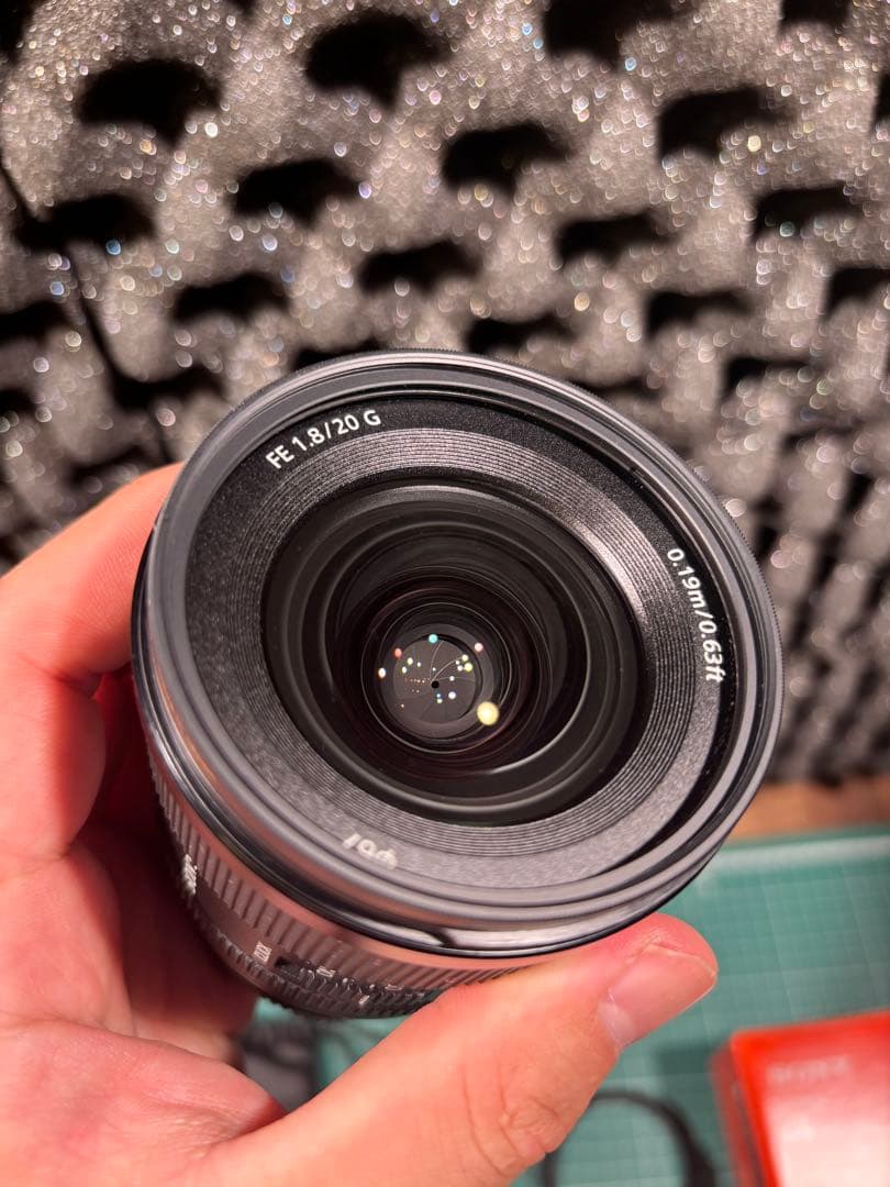 美品おまけ付FE 20mm F1.8 G SEL20F18G+可変ND
