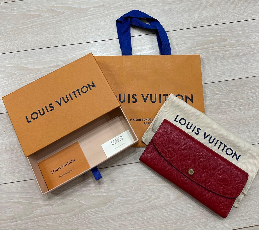 Louis Vuitton 二つ折り財布 赤