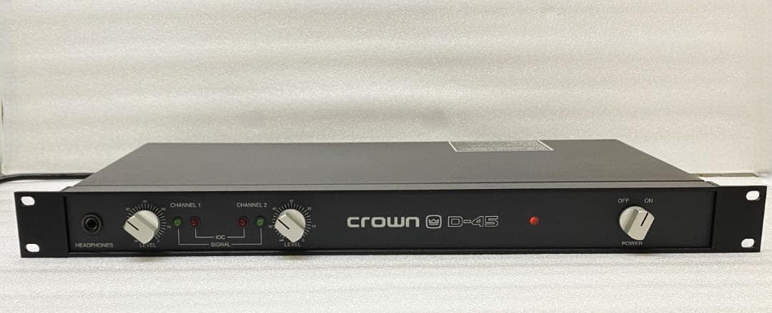 クラウン CROWN D-45 ステレオパワーアンプ 動作OK・美品