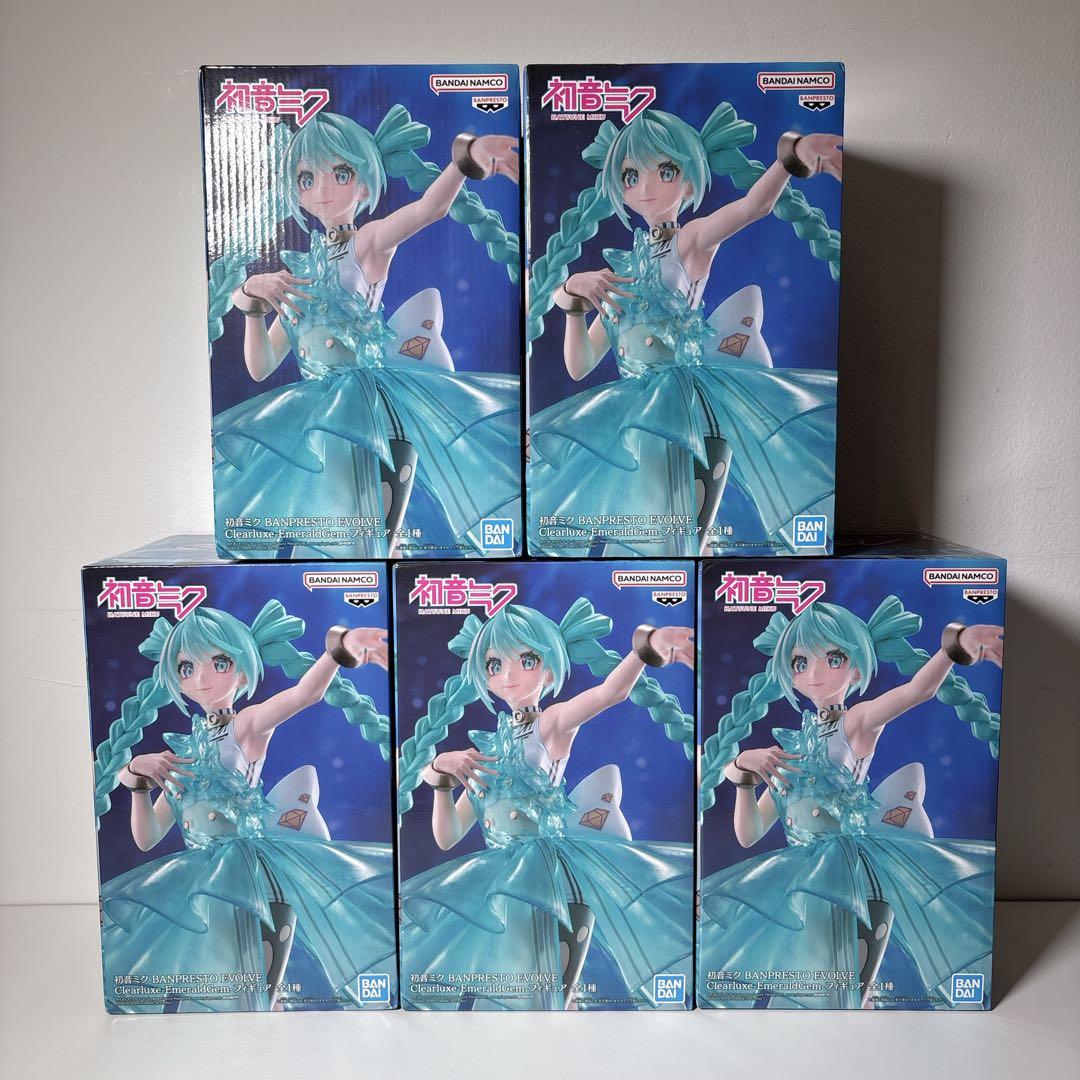 未開封 初音ミク EVOLVE Clearluxe Emerald Gem 5体