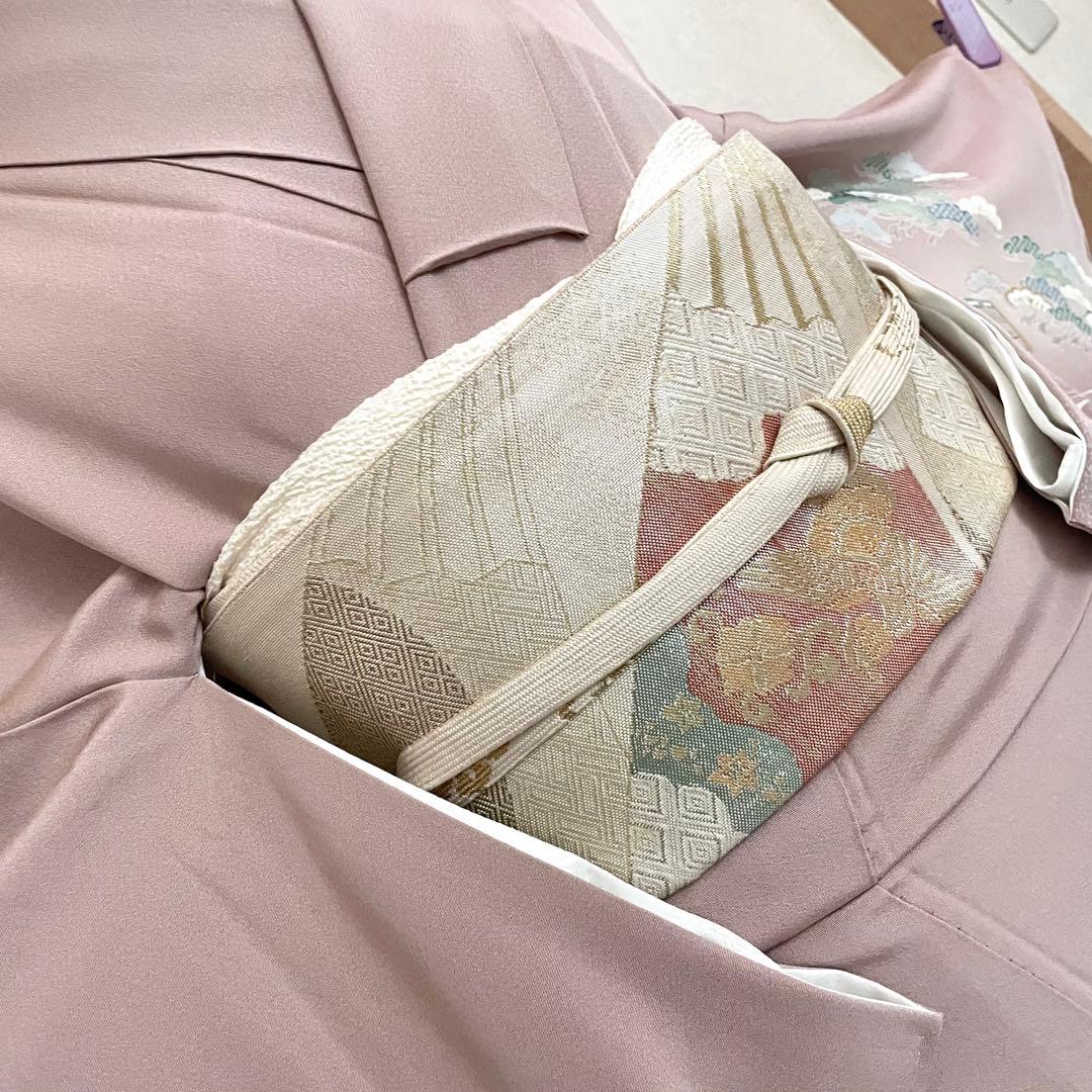 袷 4点 フルセット 訪問着 入学式 卒業式 入園式 卒園式 お宮参り 春 秋