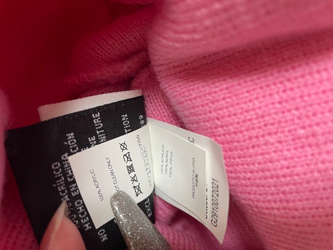 Supreme×new york yankees ヤンキース　ニット帽 ピンク