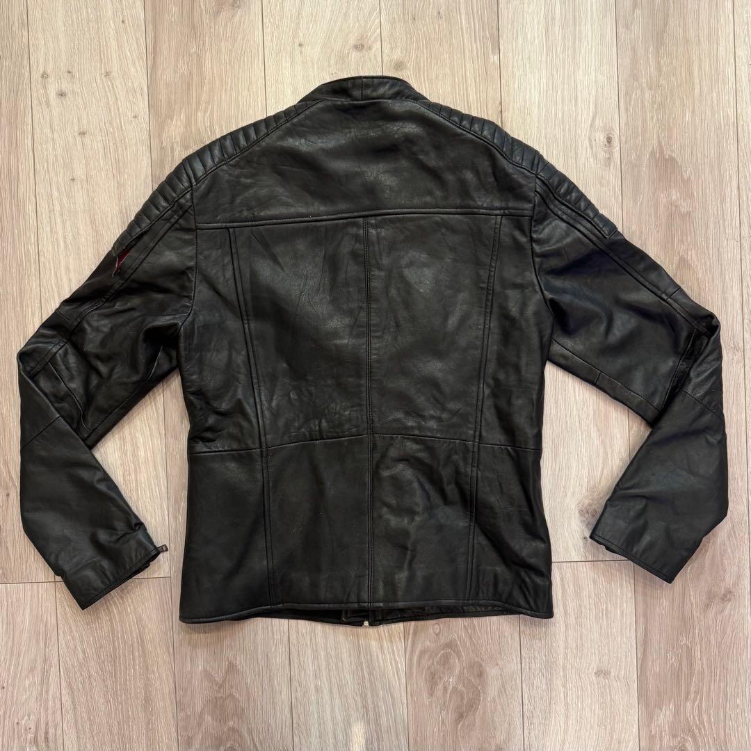 roshell 本革 レザージャケット XL ブラック ライダース ブルゾン