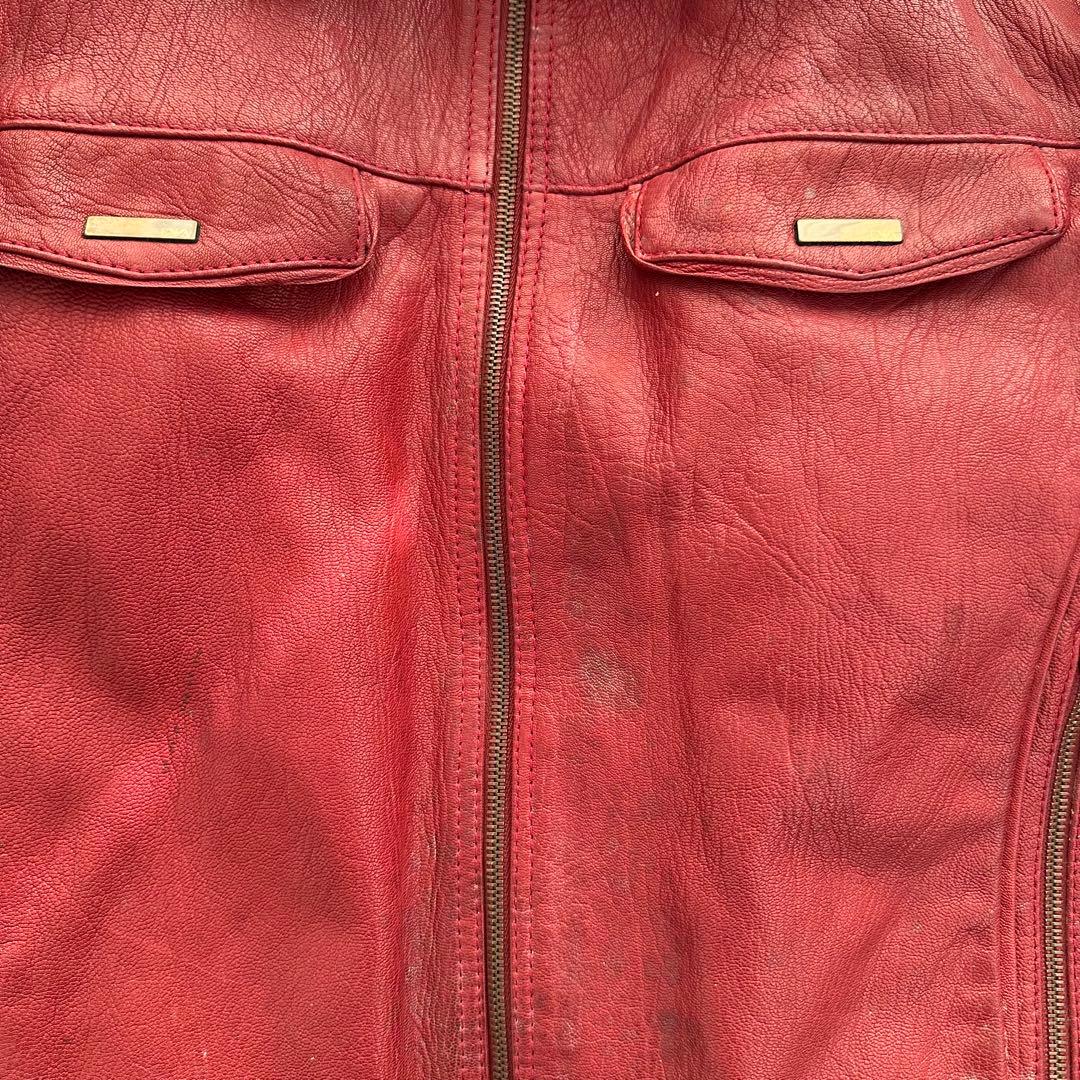 エンポリオアルマーニ　EMPOLIO ARMANI ライダースジャケット　本革