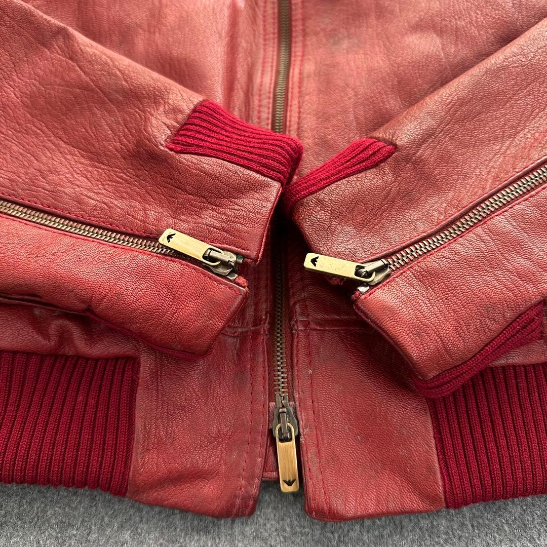 エンポリオアルマーニ　EMPOLIO ARMANI ライダースジャケット　本革