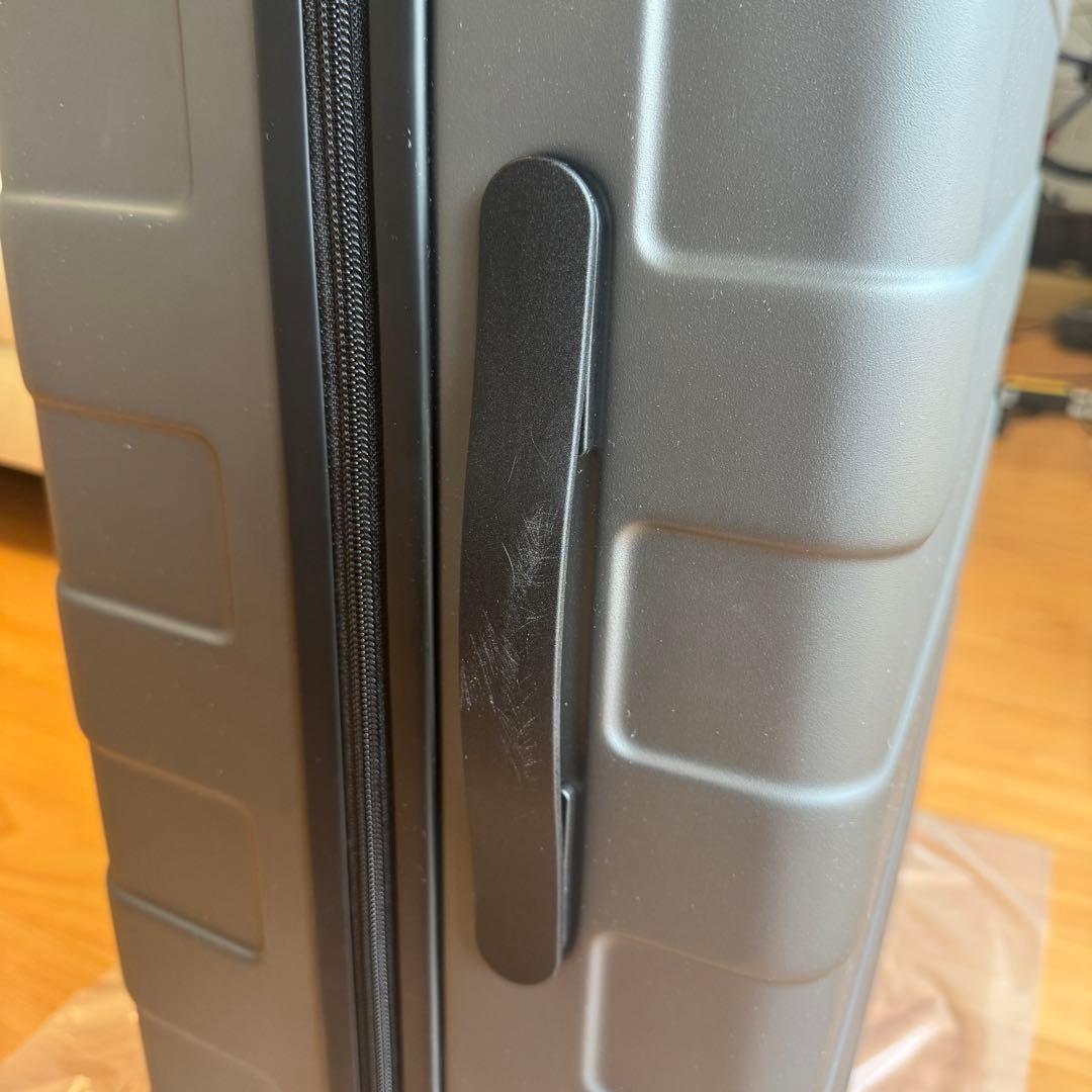 無印良品☆ストッパー機能　ハードキャリーケース　グレー　75L