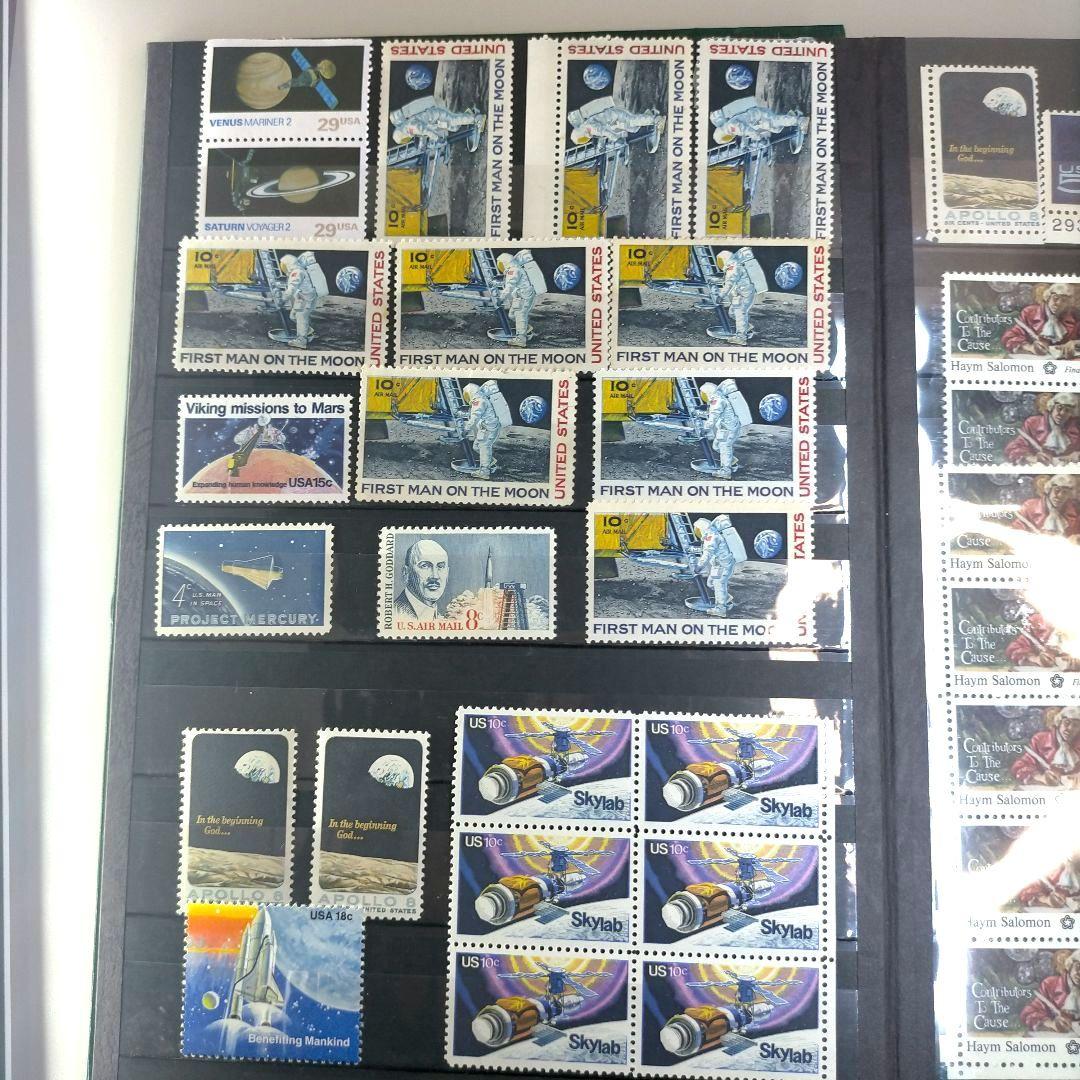 2358 外国切手 アメリカ 切手コレクション大量16ぺ一ジ分全て未使用まとめ