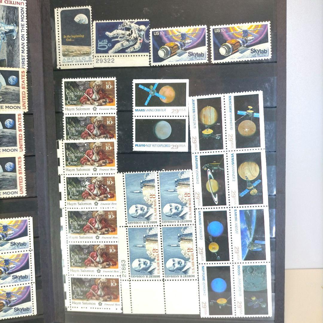 2358 外国切手 アメリカ 切手コレクション大量16ぺ一ジ分全て未使用まとめ