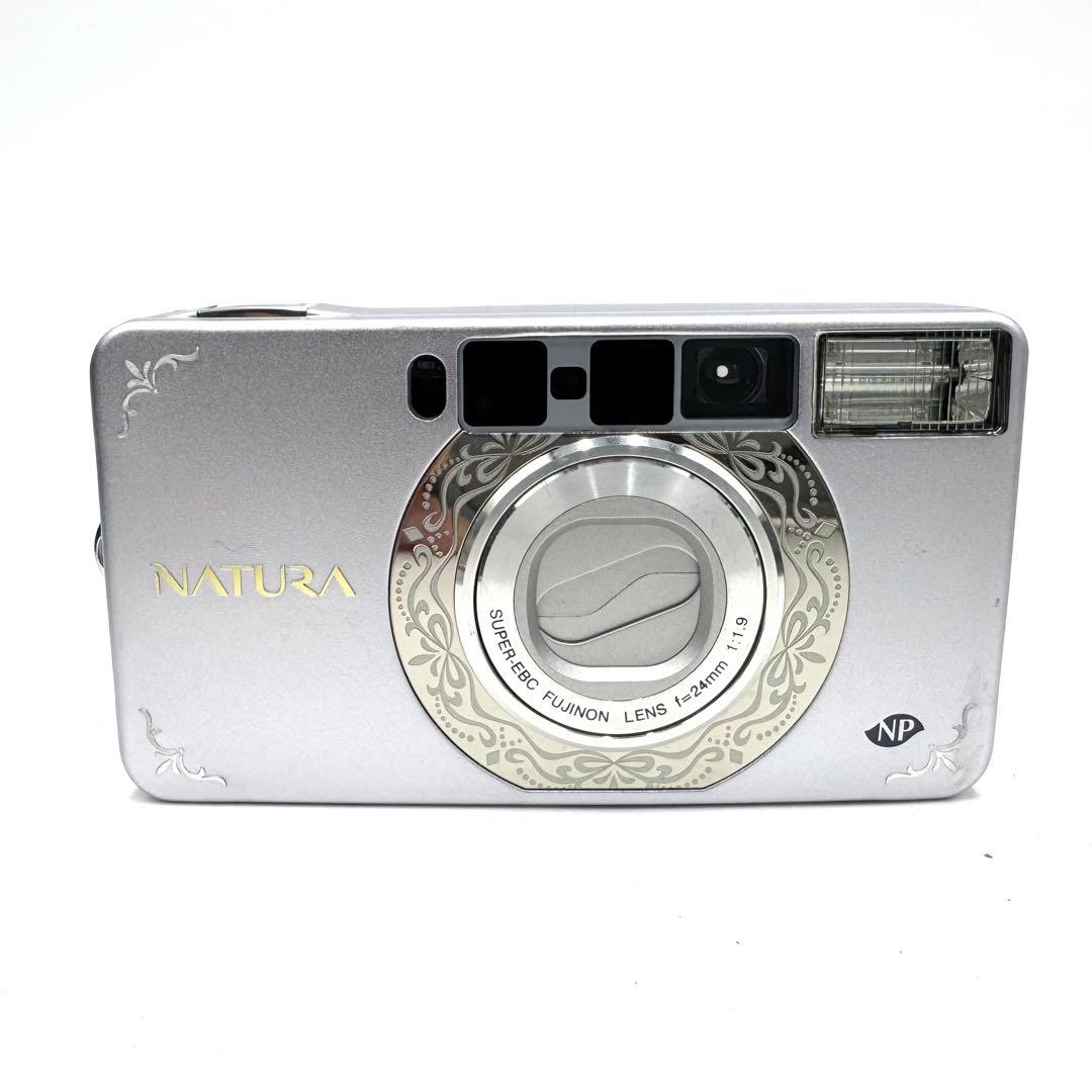 動作良好 FUJIFILM NATURA S ラベンダー フィルムカメラ
