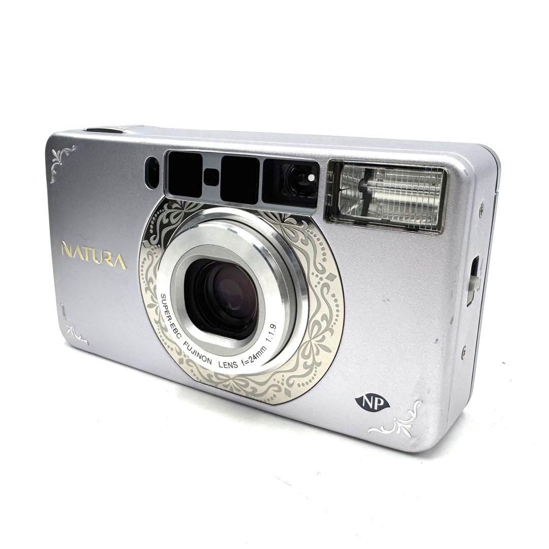 動作良好 FUJIFILM NATURA S ラベンダー フィルムカメラ