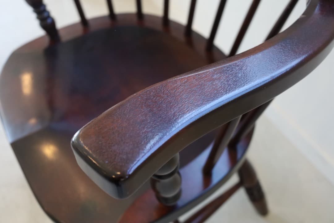 松本民藝家具　松本民芸　キャプテンチェア　木製アームチェア ダークブラウン