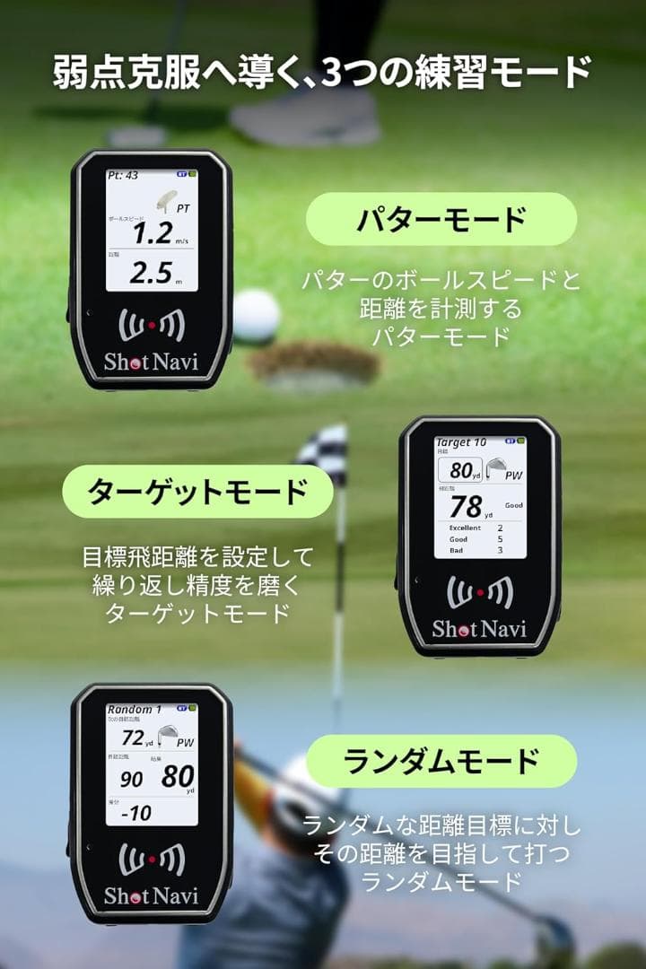 ショットナビ SHOTLYZER ポータブル スイング スピードモニター 計測器