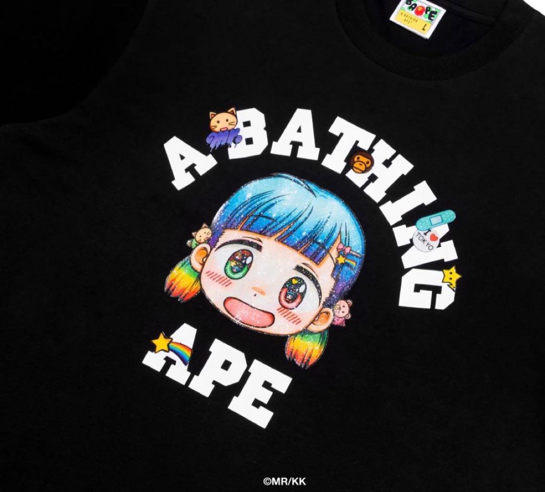 BAPE X MR. COLLEGE RELAXED FIT TEE Sサイズ