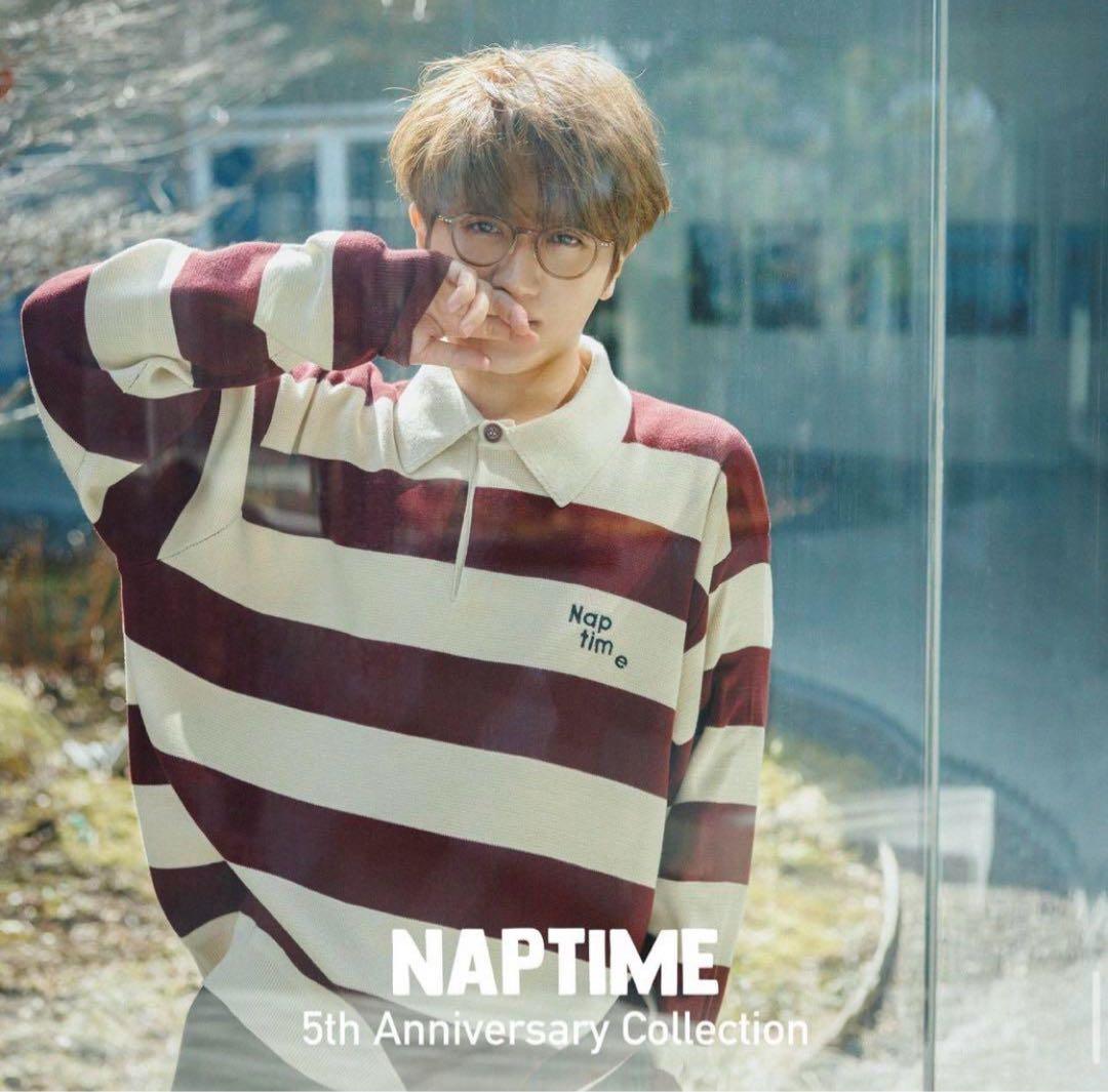 【最終値下】Naptime ニットラガーシャツ(赤SIZE:M)