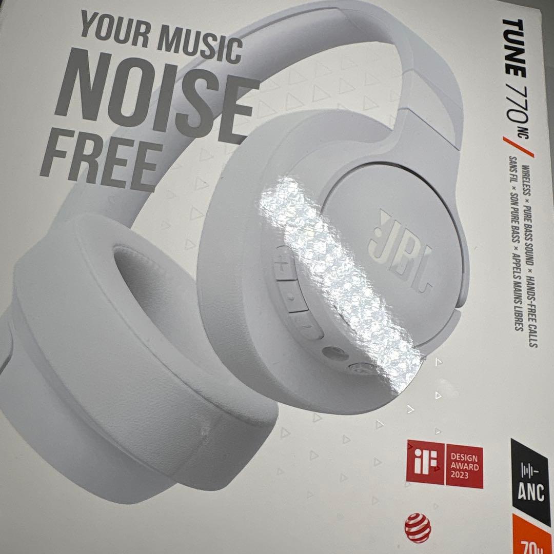 JBL TUNE 770 NC ワイヤレスヘッドホン ホワイト