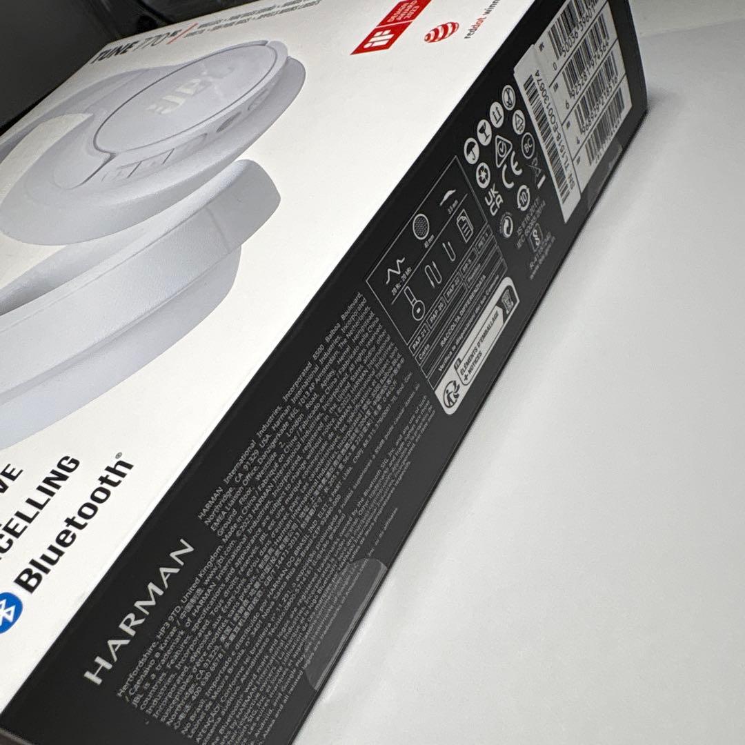 JBL TUNE 770 NC ワイヤレスヘッドホン ホワイト