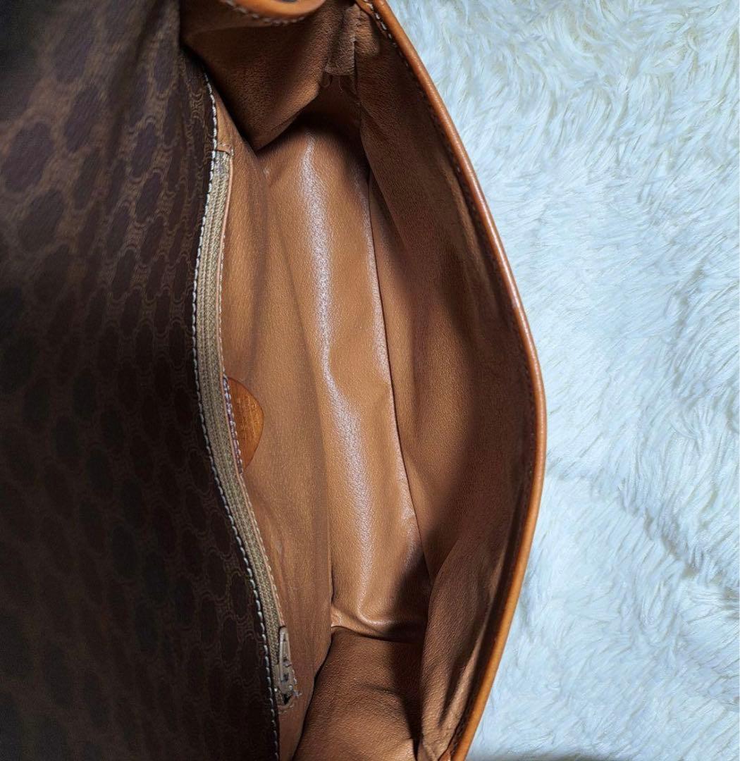 セリーヌ CELINE バッグ ガンチーニ金具 マカダム柄 フラップ PVC