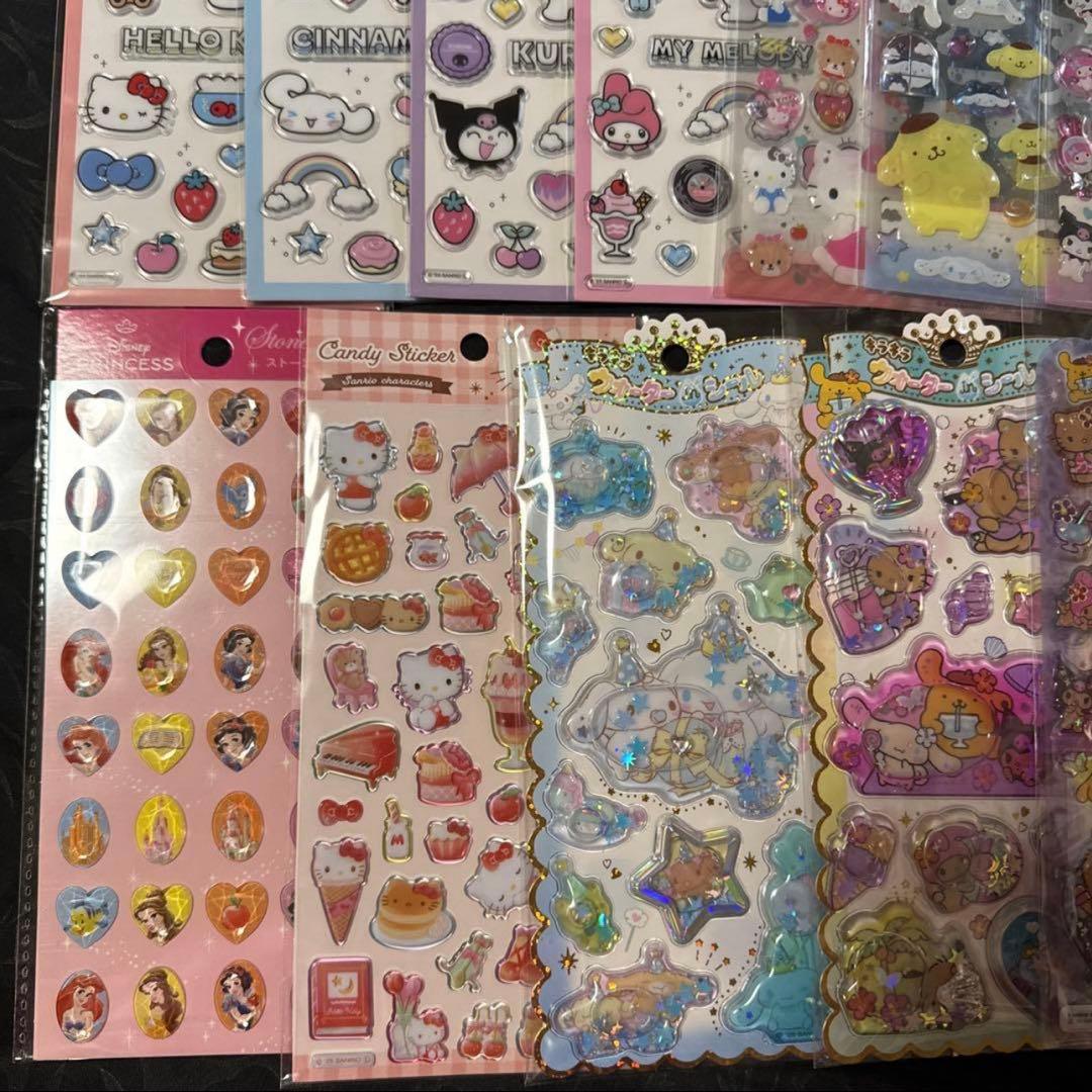 サンリオ　ウォーターシール　サンリオ　ぷくっとシール　クリアキャンディシール