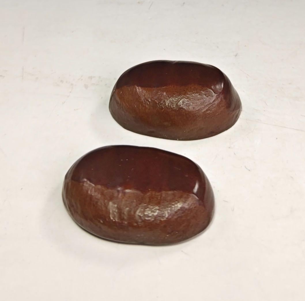 イ995 香合『峯房作』『山中塗乾漆　栗　香合　共箱』茶道具