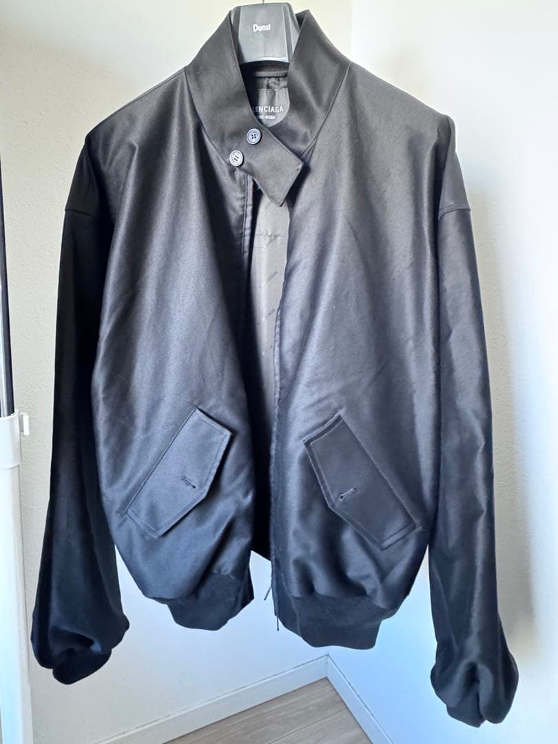 balenciaga 黒 シングルライダースジャケット