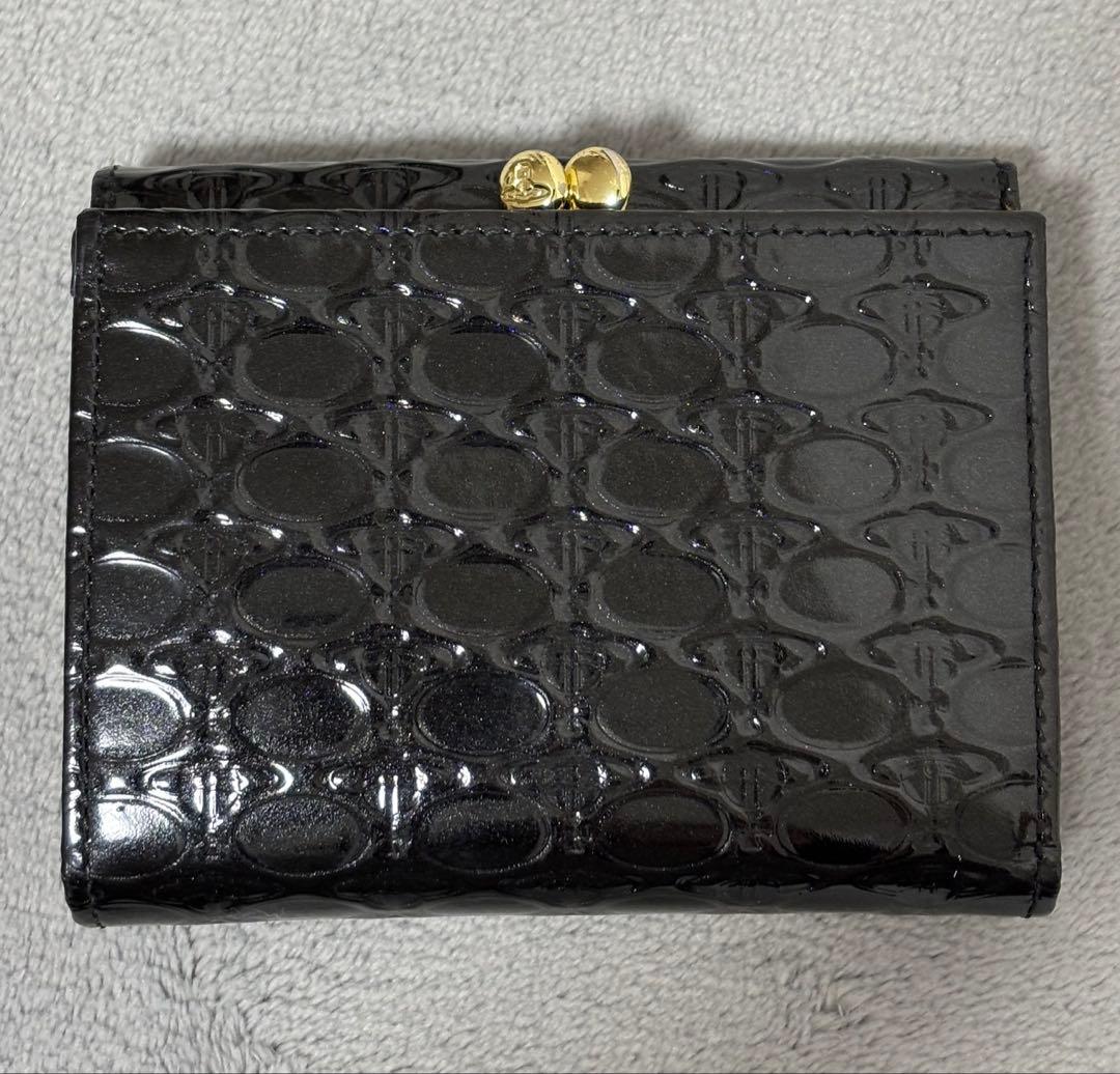ヴィヴィアン 美品Vivienne 二つ折り財布 ブラック 大容量