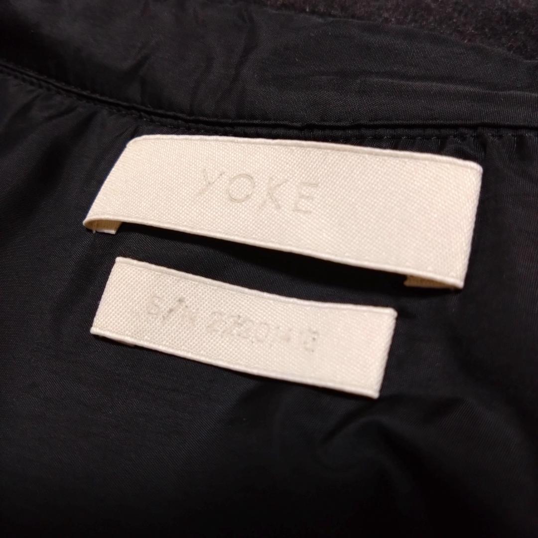 YOKEヨーク　フリースシャツ　黒　２サイズ　ふわふわ　日本製 YK22AW