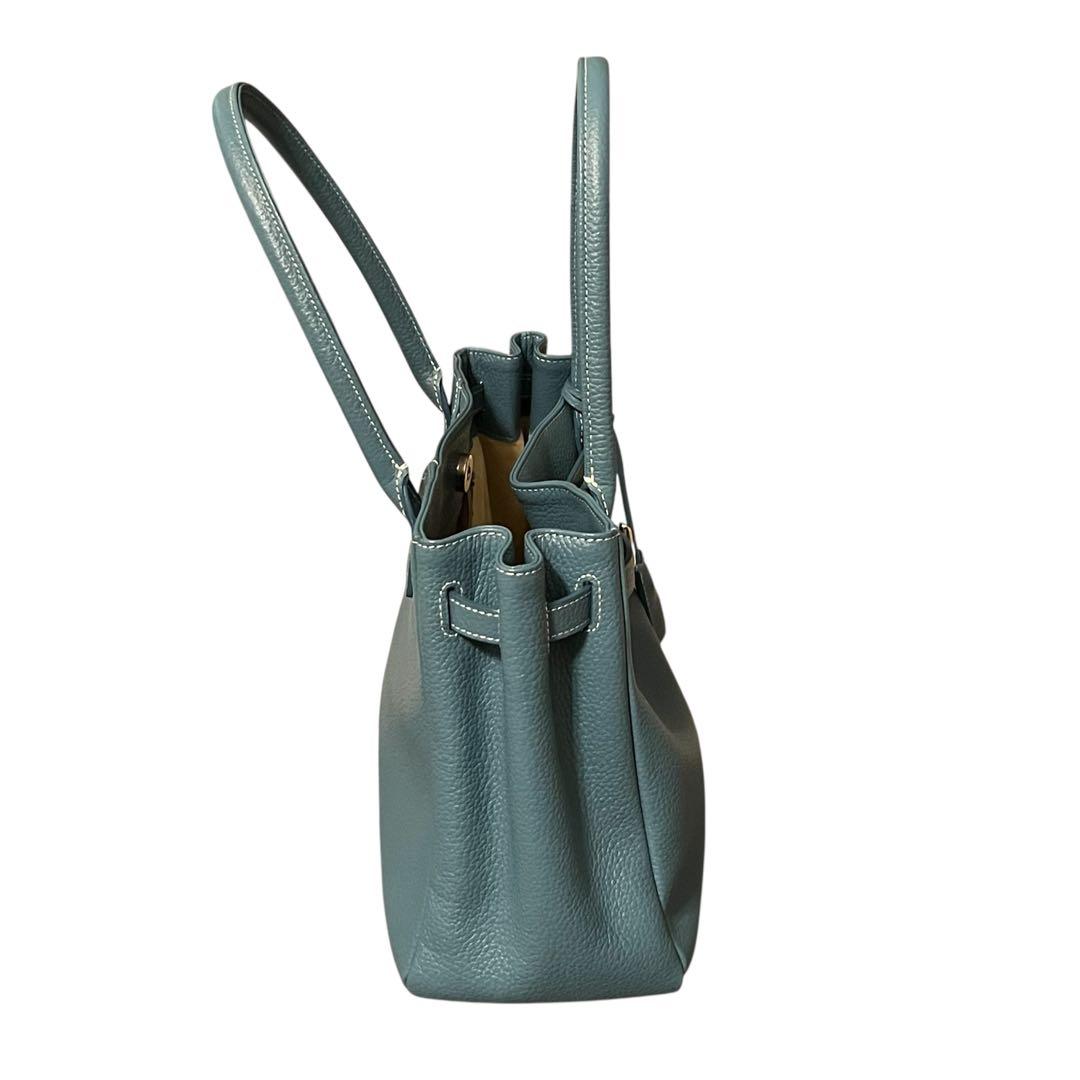 【最終値下げ】傳濱野 皇室御用達 ✨ミーティア⭐️ハンドバッグ/セピアブルー