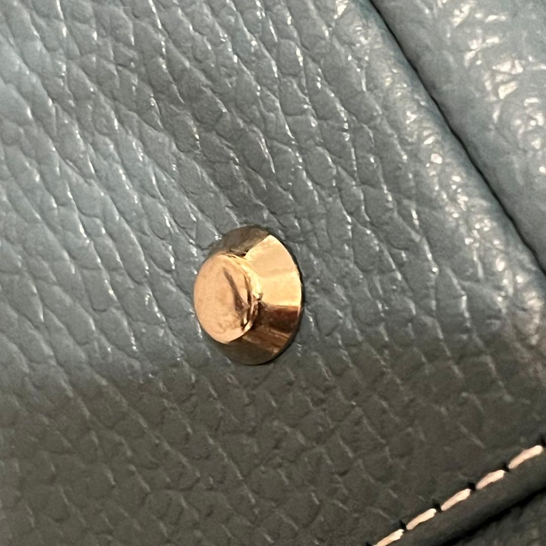 【最終値下げ】傳濱野 皇室御用達 ✨ミーティア⭐️ハンドバッグ/セピアブルー