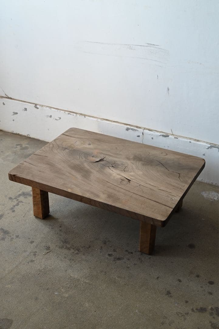 アンティーク 古家具 古道具 無垢材 座卓 ローテーブル 展示台 花台 欅