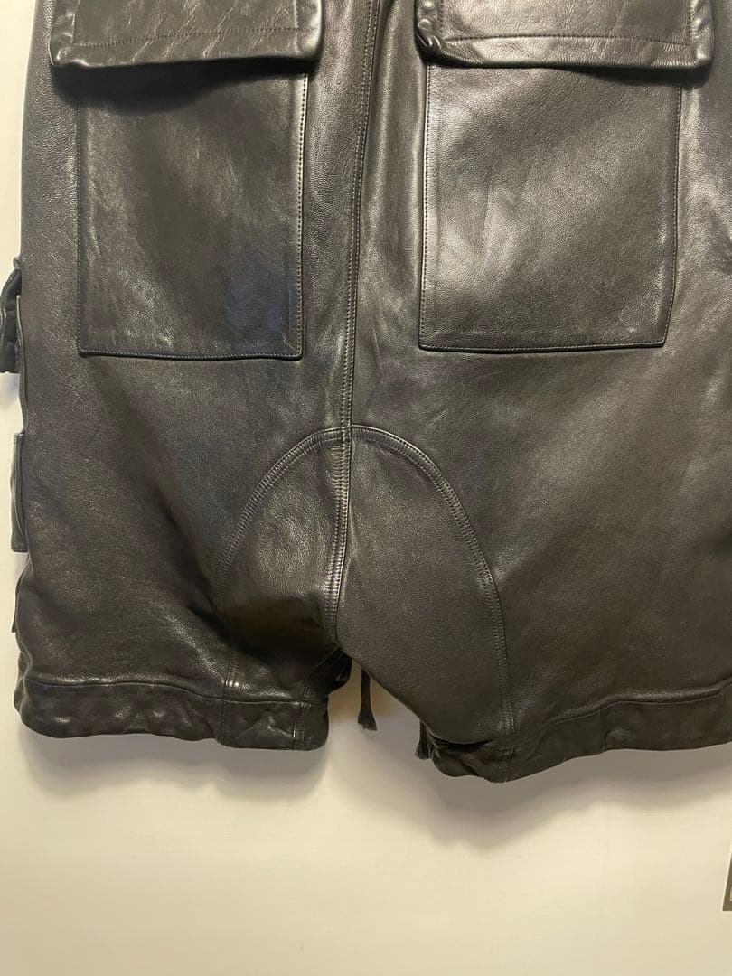 A.F ARTEFACT エーエフ アーティファクト レザー ハーフ パンツ