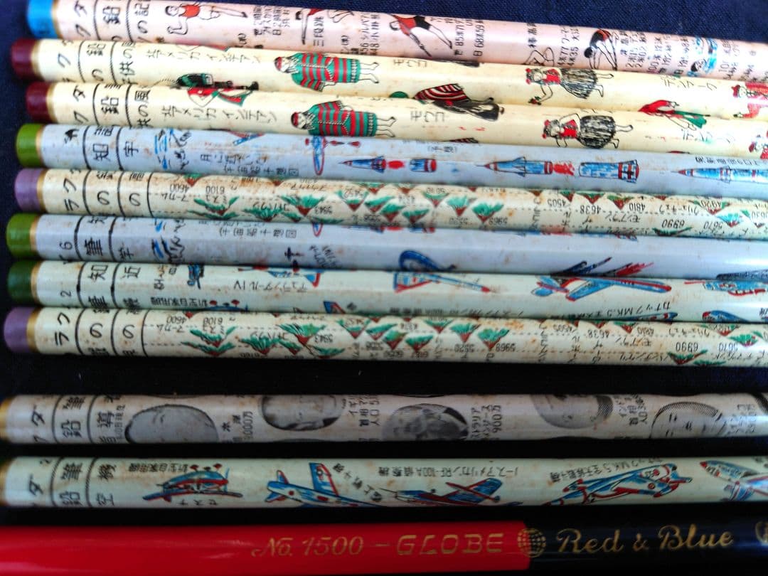 太陽鉛筆　ハイクラス　TAIYO　10本　赤青２本　昭和レトロ　激レア　入手困難