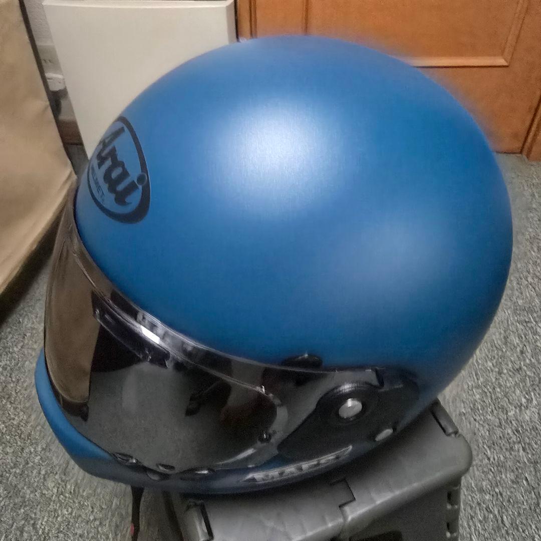 値下　Arai ラパイドネオ　ターコイズブルー XL試着のみ ミラーシールド付き