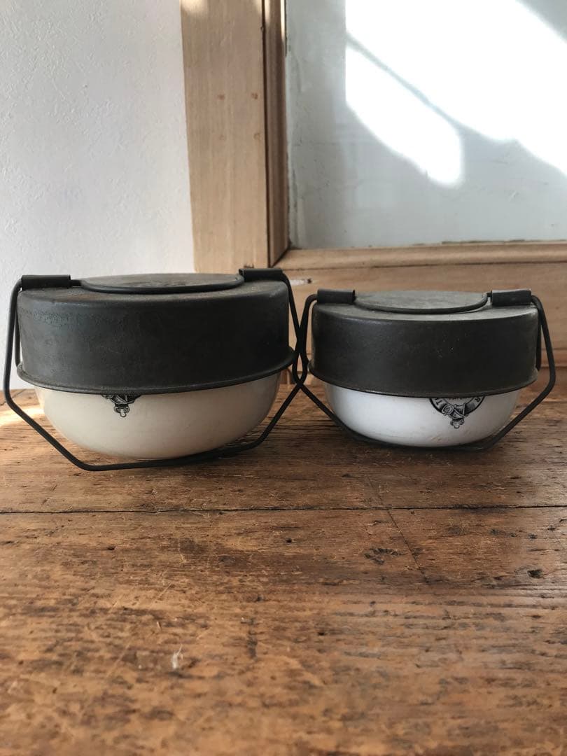 激レア　ふた付　陶器　プディングボウル　2個セット