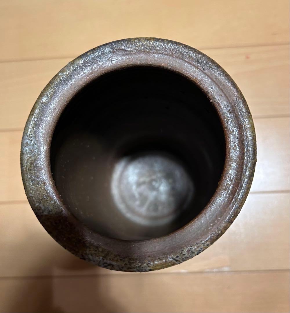 藤原和　作　備前焼　花瓶