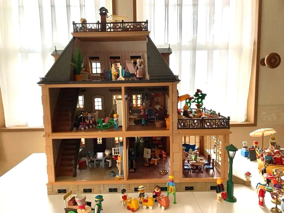 プレイモービルPlaymobil廃盤ドールハウス豪華希少セット説明書有り