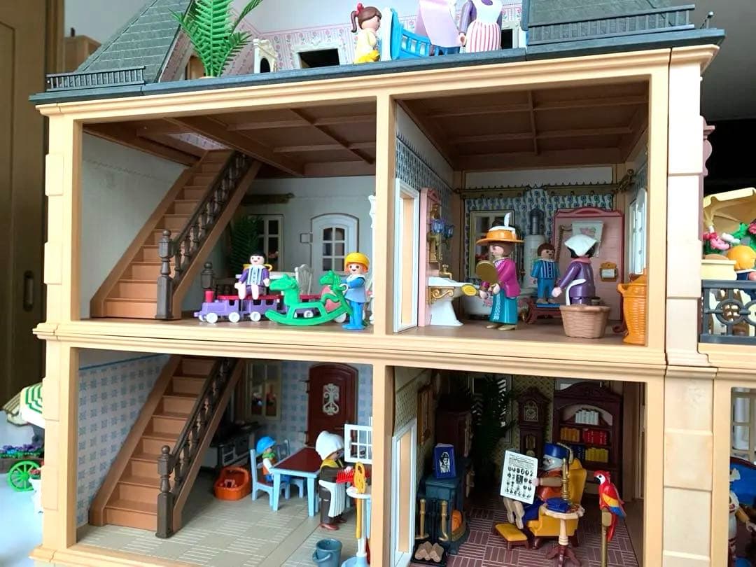プレイモービルPlaymobil廃盤ドールハウス豪華希少セット説明書有り