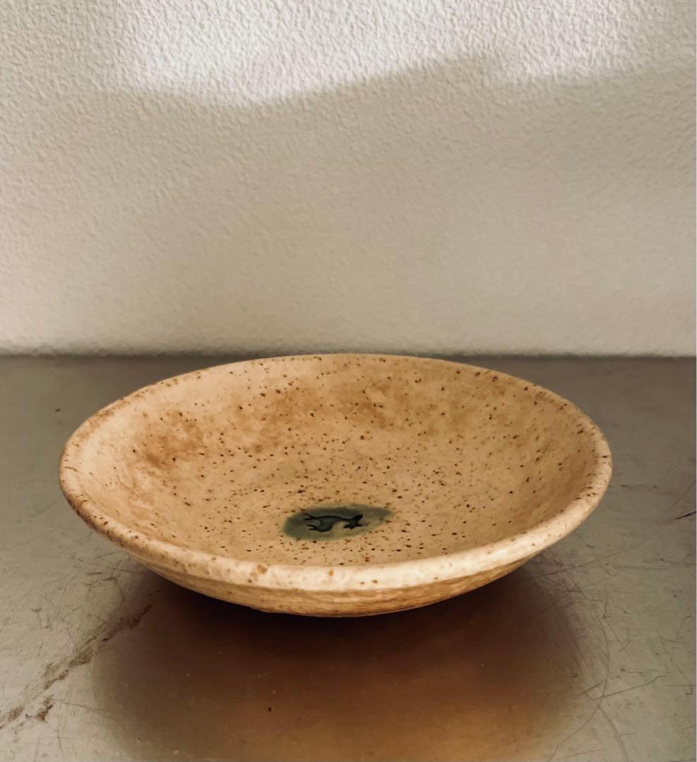 杉本立夫　鹿紋小皿　京都大吉