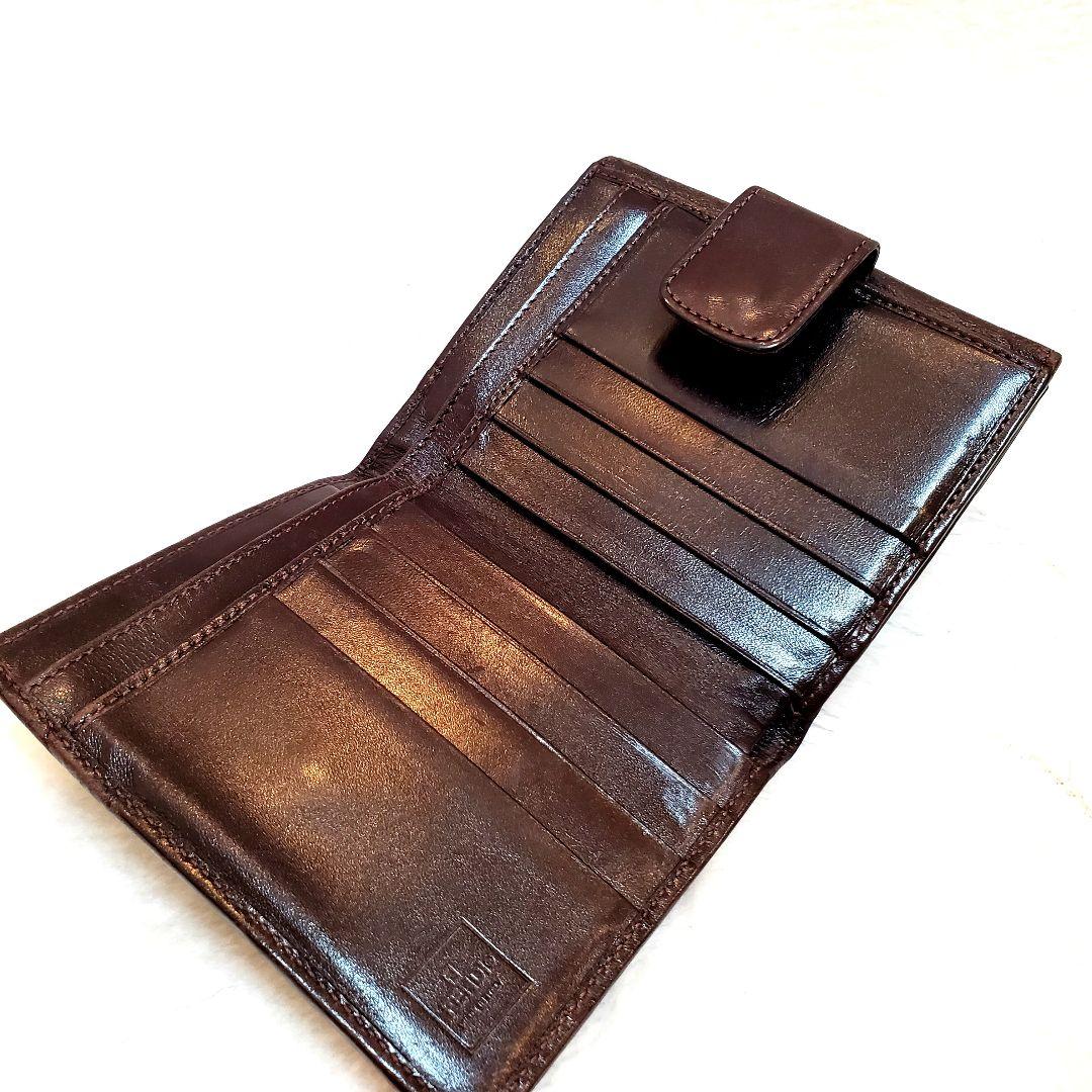 FENDI　フェンディ　二つ折り財布　財布　ズッカ柄　カーキ　ブラック