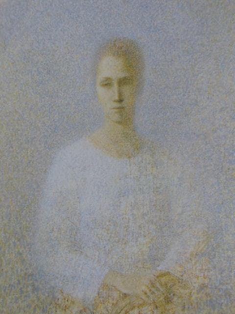 早川俊二、【Clemenceの肖像　I】、希少な額装用画集より、新品額装付