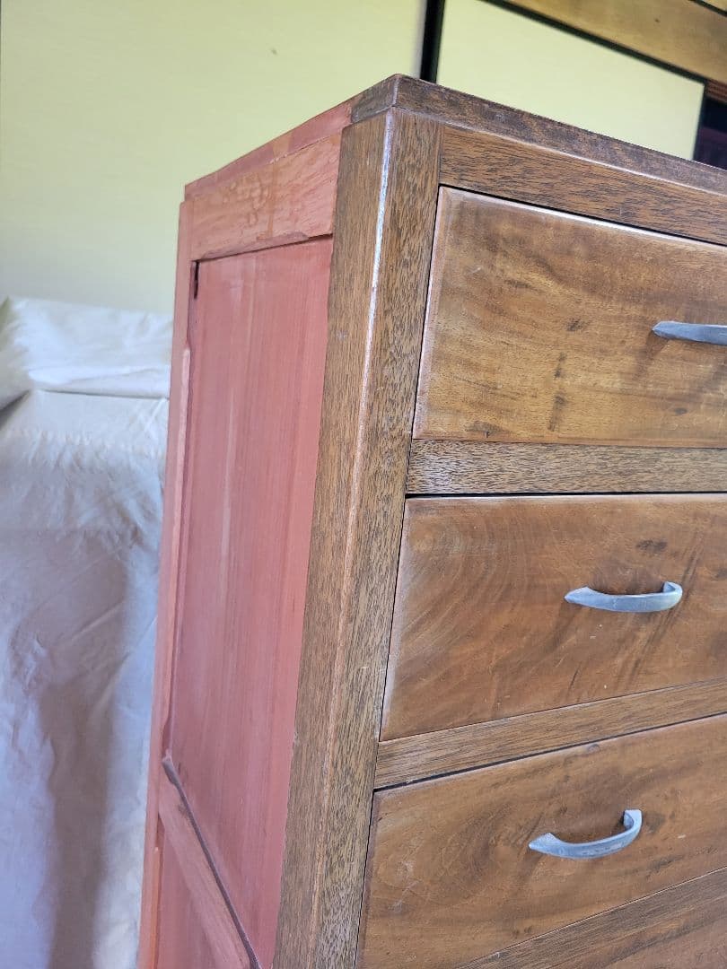 ✅訳あり/ 昭和レトロ 木製タンス 7引き出し ブラウン