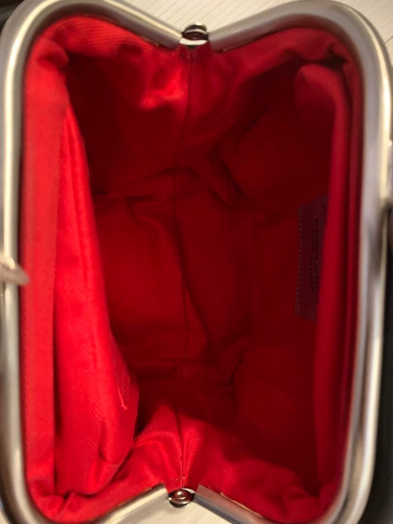 Kawa Kawaカワカワ がま口ミニショルダーバッグ ポシェット 黒