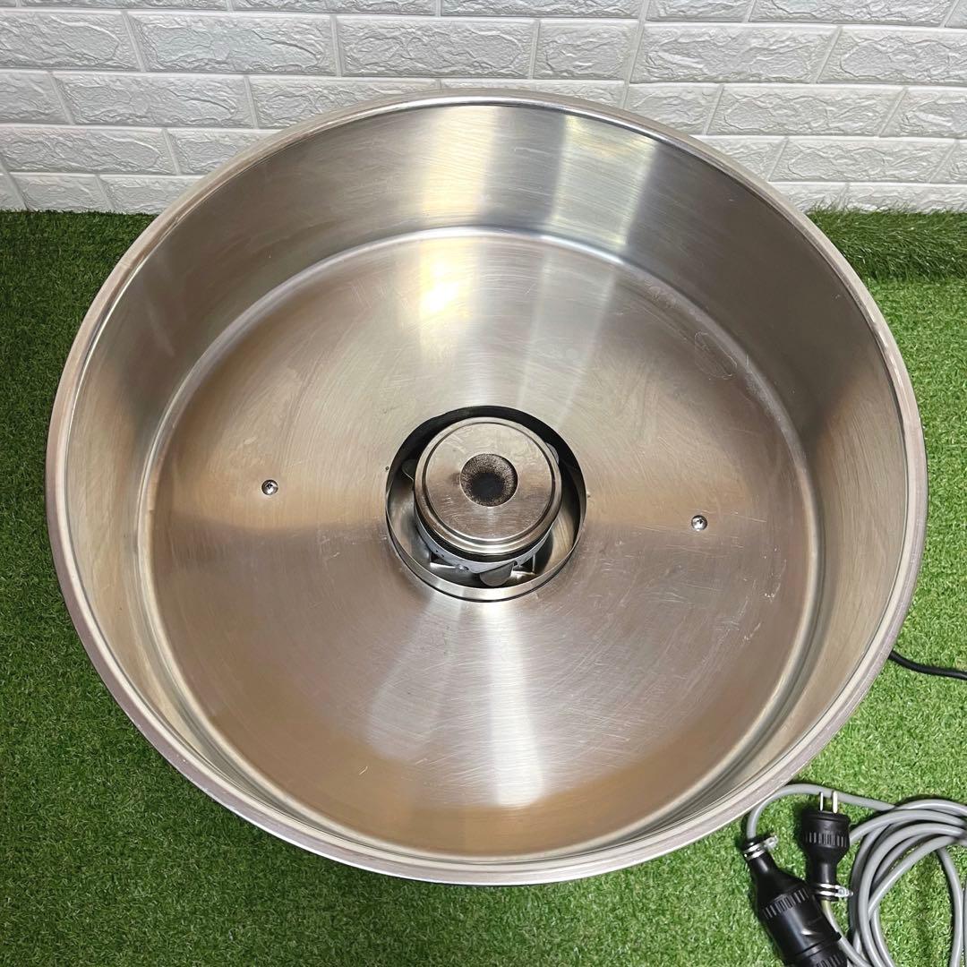 美品 わたあめ機 ステンレス製 200V 動作確認済 簡易清掃済 綿菓子棒付き