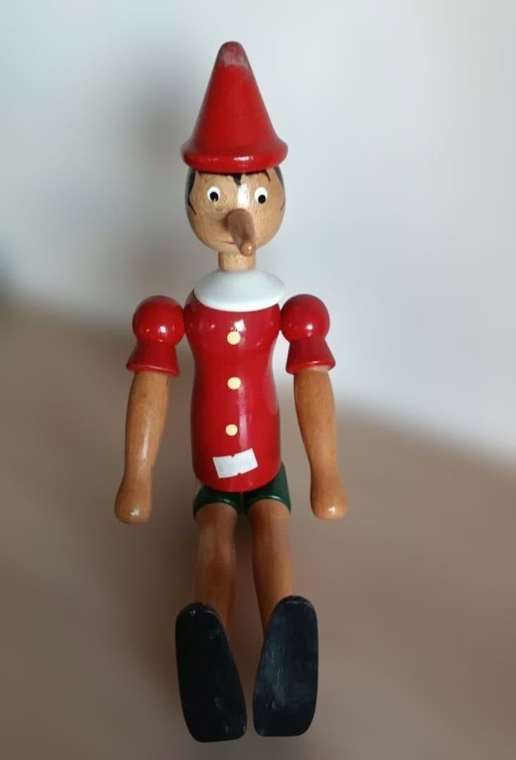 木製　ピノキオ　人形　イタリア製