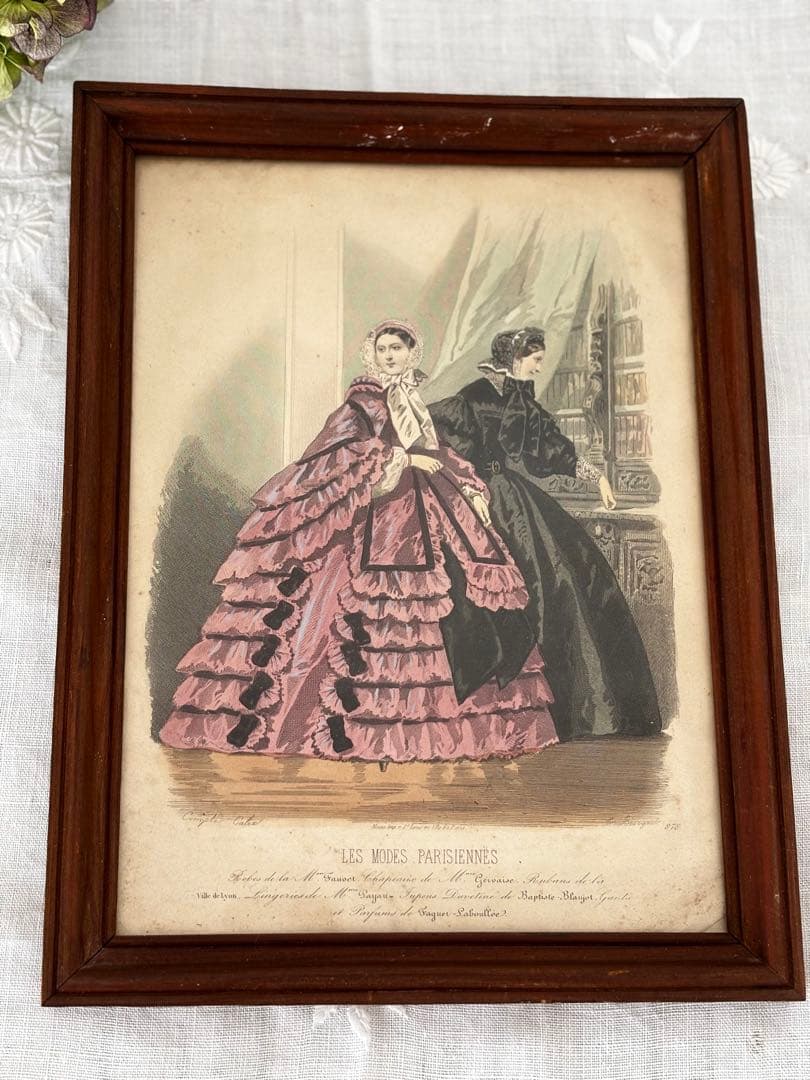 フランス　蚤の市　額　ブロカント