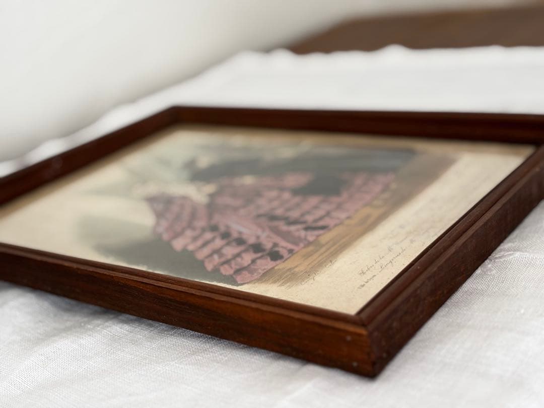 フランス　蚤の市　額　ブロカント