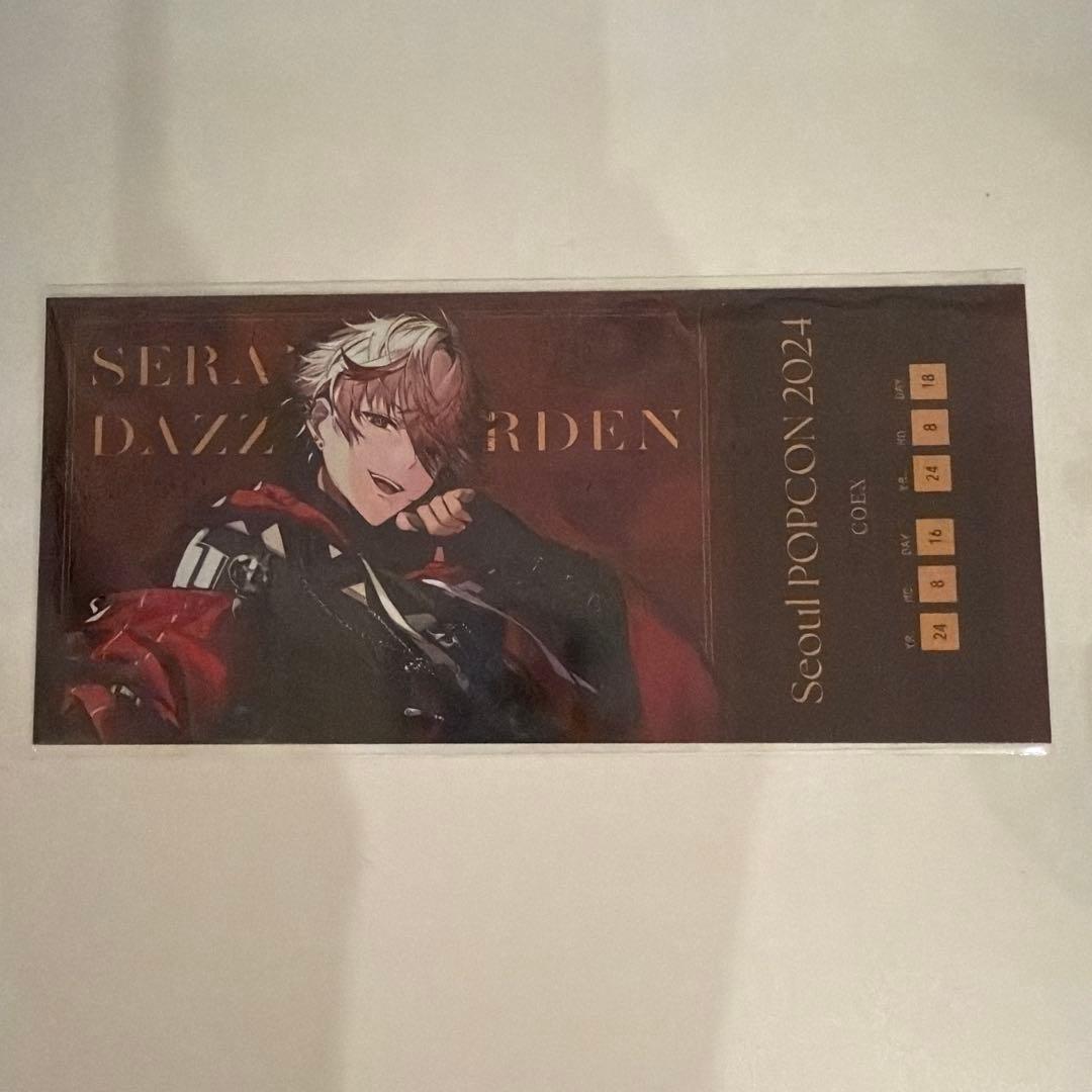 にじさんじ seoul popcon 韓国 セラフ 特典 チケット風カード