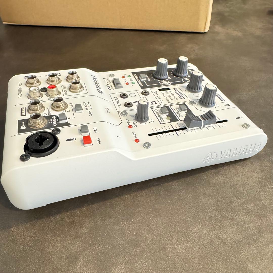 【美品】YAMAHA AG03 ホワイト オーディオインターフェース ミキサー